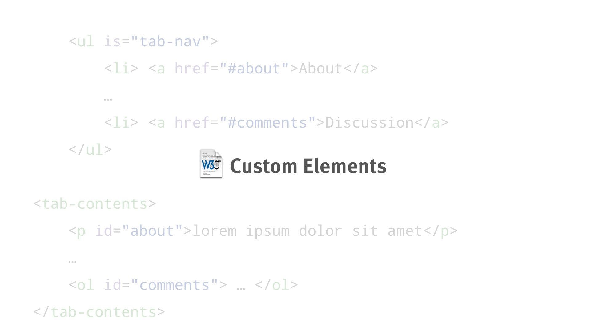 Custom Elements